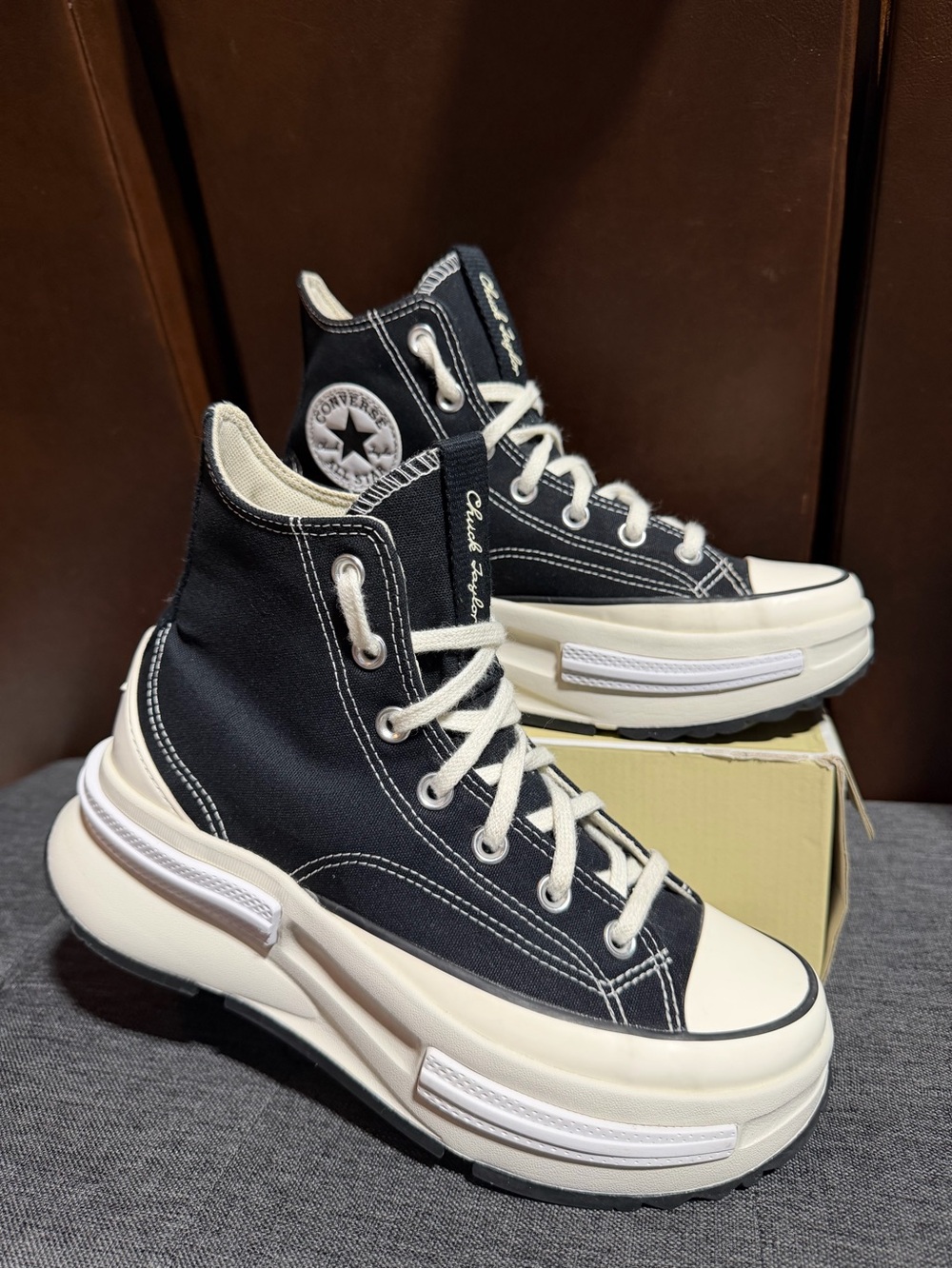 Converse Run Star Legacy CX Chuck Taylor Black Platform Sneakers Women’s 7.5 - Picture 13 of 13